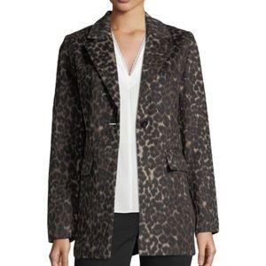 Tahari Leopard Blazer Jacket